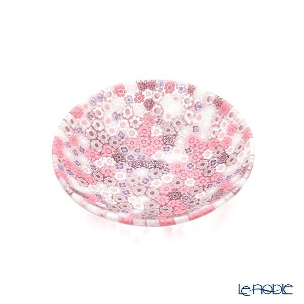 エルコーレモレッティ ミレフィオーリ プレート 10.5cm ピンク系 428