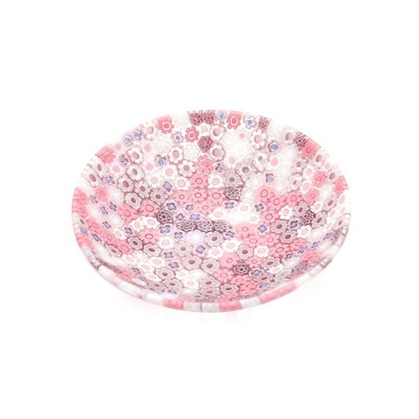 エルコーレモレッティ ミレフィオーリ プレート 10.5cm ピンク系 428