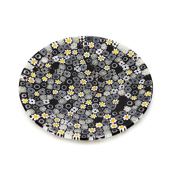 エルコーレモレッティ ミレフィオーリ フラットプレート 13cm モノトーン × カモミール（215）小皿