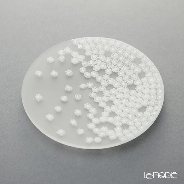 エルコーレモレッティ ミレフィオーリ フラットプレート 13cm 春風 ホワイト 小皿