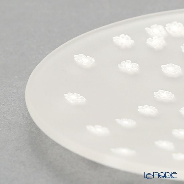 エルコーレモレッティ ミレフィオーリ フラットプレート 13cm 春風 ホワイト 小皿