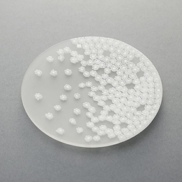 エルコーレモレッティ ミレフィオーリ フラットプレート 13cm 春風 ホワイト 小皿