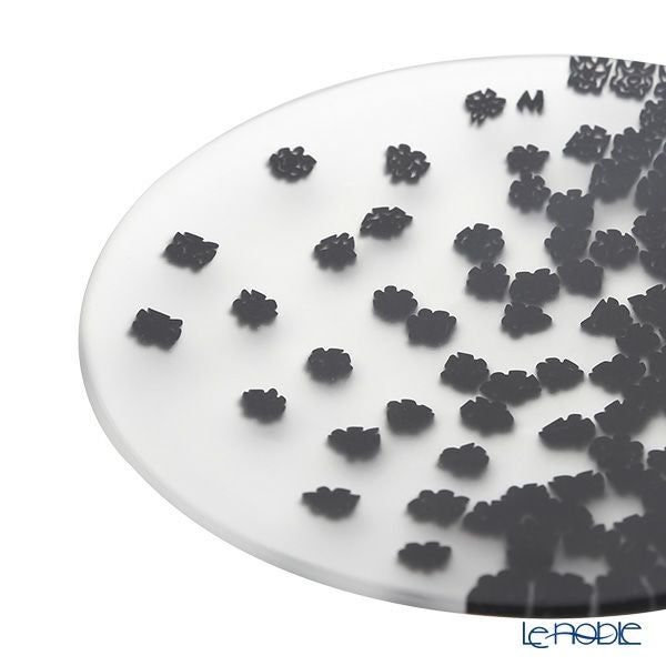 エルコーレモレッティ ミレフィオーリ フラットプレート 13cm 春風 ブラック VDP13 BLACK