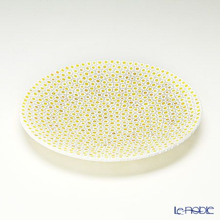 エルコーレモレッティ ミレフィオーリ プレート 19cm イエロー