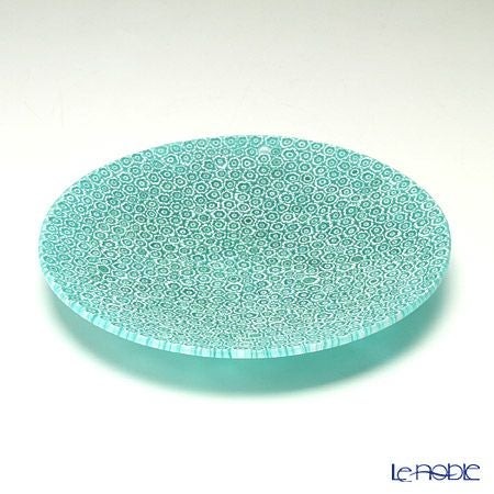 エルコーレモレッティ ミレフィオーリ プレート 19cm エメラルドグリーン（159）