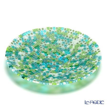 エルコーレモレッティ ミレフィオーリ プレート 24cm グリーン系（211）