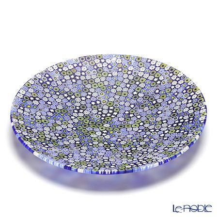 エルコーレモレッティ ミレフィオーリ プレート 24cm ブルー系（212）