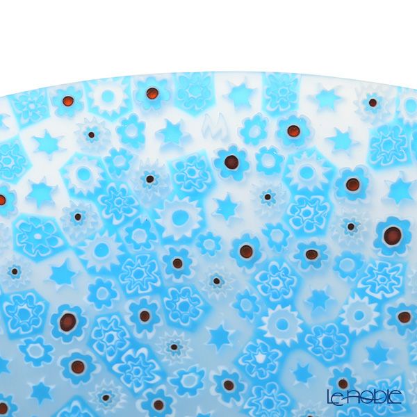 エルコーレモレッティ ミレフィオーリ プレート 24cm ライトブルー 216