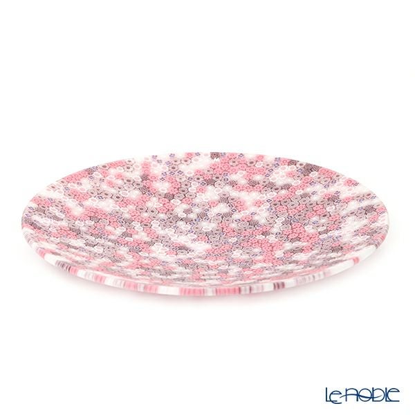 エルコーレモレッティ ミレフィオーリ プレート 24cm ピンク系 428