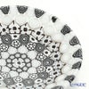 エルコーレモレッティ ミレフィオーリ プレート 8cm 古代ローマモザイク ブラックホワイト系