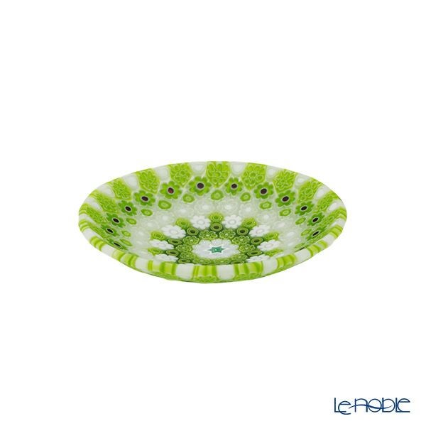 エルコーレモレッティ ミレフィオーリ プレート 8cm 古代ローマモザイク グリーン系