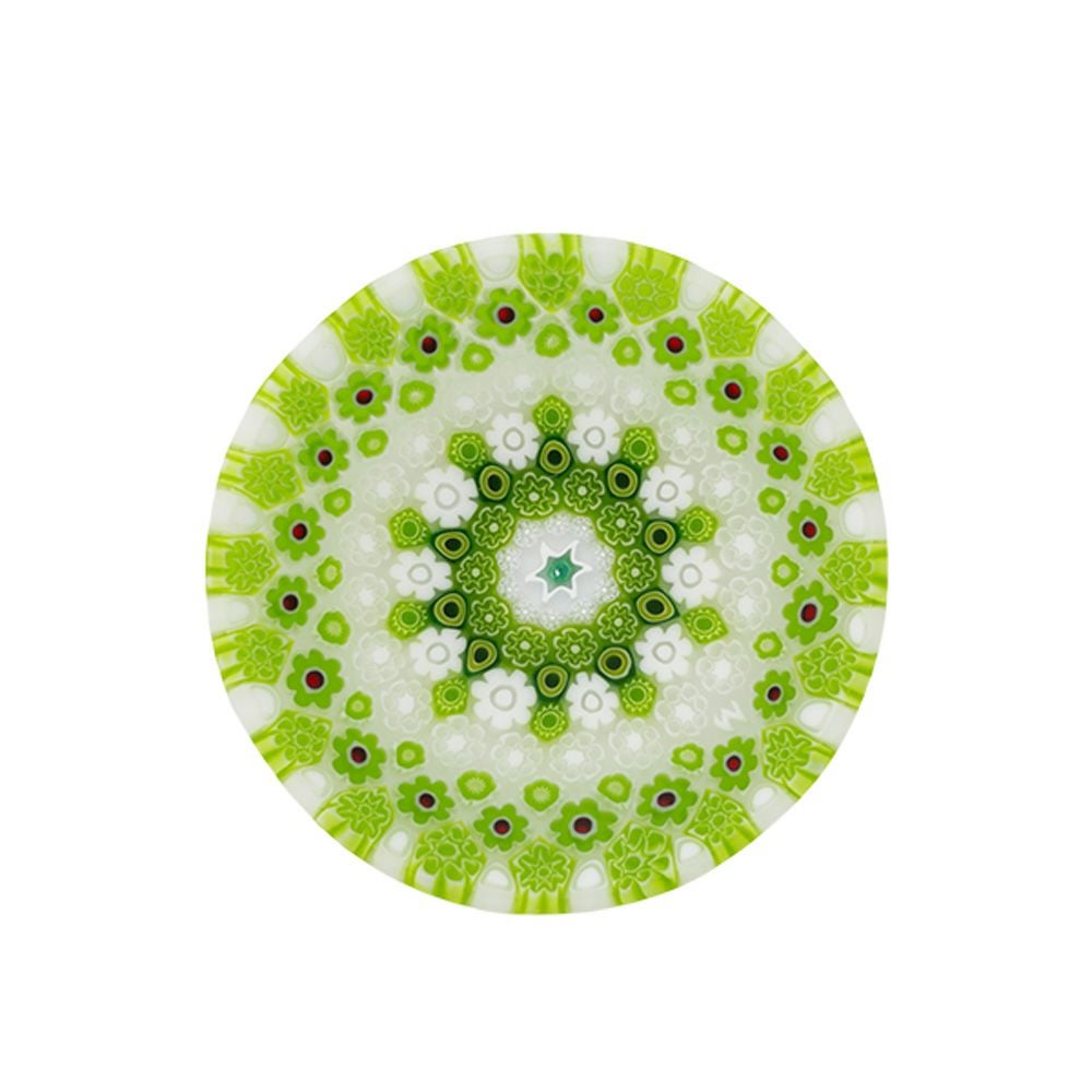 エルコーレモレッティ ミレフィオーリ プレート 8cm 古代ローマモザイク グリーン系
