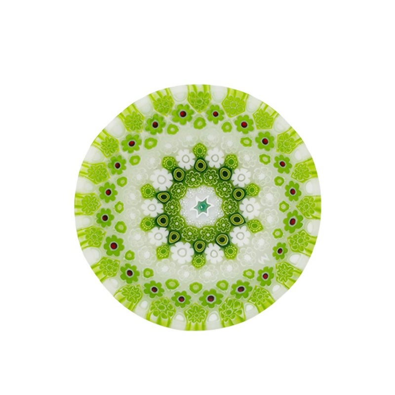 エルコーレモレッティ ミレフィオーリ プレート 8cm 古代ローマモザイク グリーン系