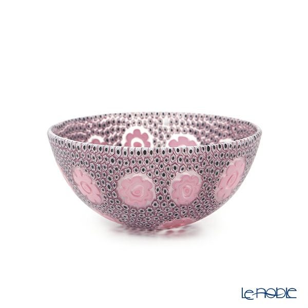 エルコーレモレッティ ミレフィオーリ サクラボウル 13.5cm ピンク系 P