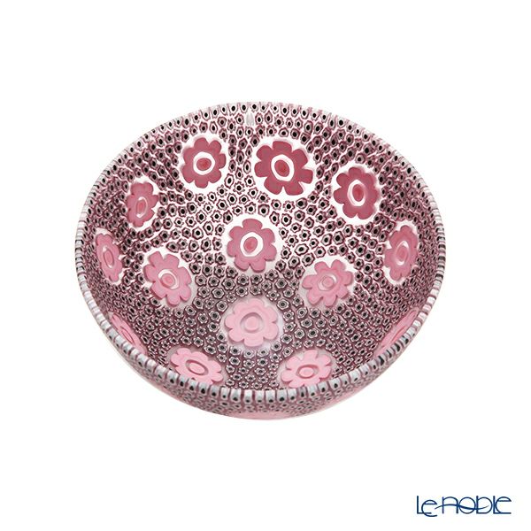 エルコーレモレッティ ミレフィオーリ サクラボウル 13.5cm ピンク系 P