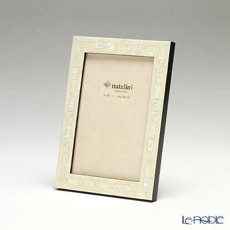 ナタリーニ 象嵌フォトフレーム 10×15cm QH／20 ホワイト