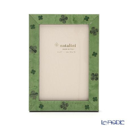 ナタリーニ 象嵌フォトフレーム 10×15cm 四ツ葉のクローバー