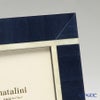 ナタリーニ 象嵌フォトフレーム 10×15cm CERVINIA ブルー×ホワイトライン