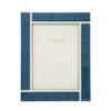 ナタリーニ フォトフレーム 13×18cm Cervinia ブルー×ホワイトライン（2L）