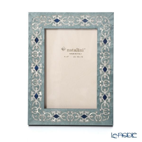 ナタリーニ 象嵌フォトフレーム 10×15cm MARRAKECH ブルー