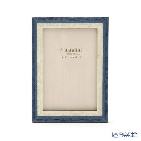 ナタリーニ 象嵌フォトフレーム 10×15cm スタジオ ブルー