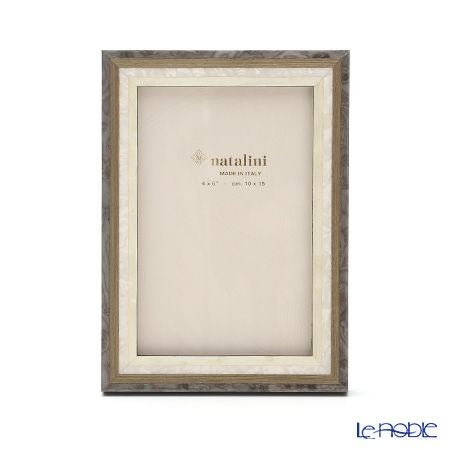 ナタリーニ 象嵌フォトフレーム 10×15cm スタジオ グレー