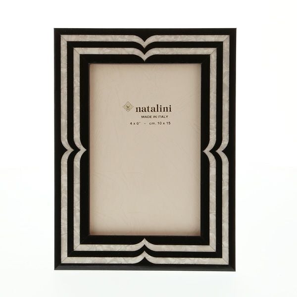 ナタリーニ 象嵌フォトフレーム 10×15cm ベラッジオ ブラック