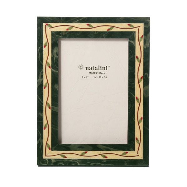 ナタリーニ 象嵌フォトフレーム 10×15cm ギルランダ グリーン