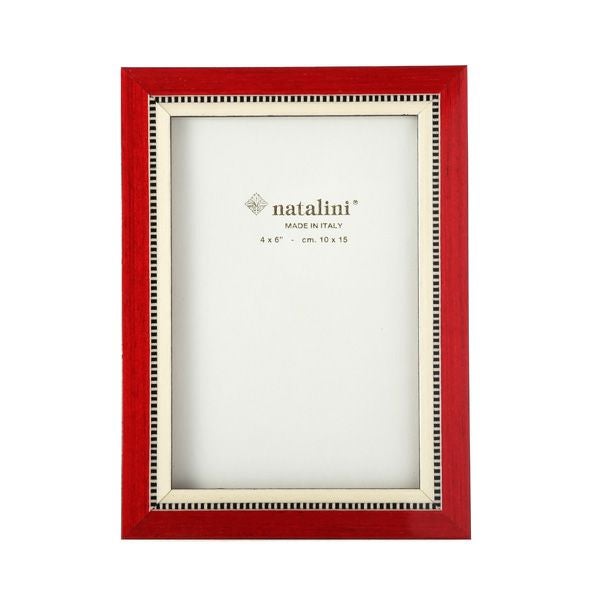 ナタリーニ 象嵌フォトフレーム 10×15cm Miky レッド