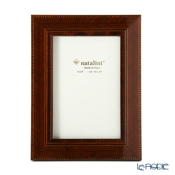 ナタリーニ 象嵌フォトフレーム 10×15cm C／35／Cil／7 ブラウン
