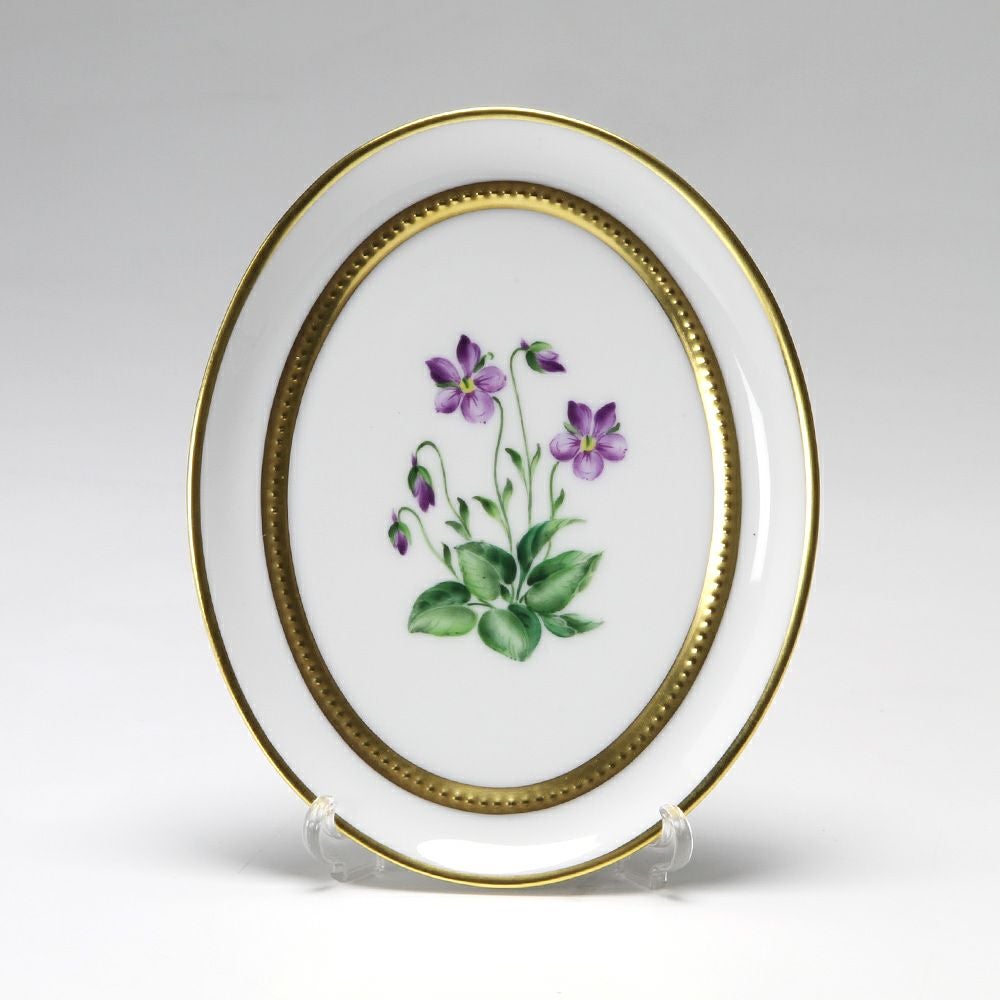 アウガルテン（AUGARTEN） メドウフラワーズ（6314V） スミレ スモールディッシュ（飾り皿） 12cm（841）
