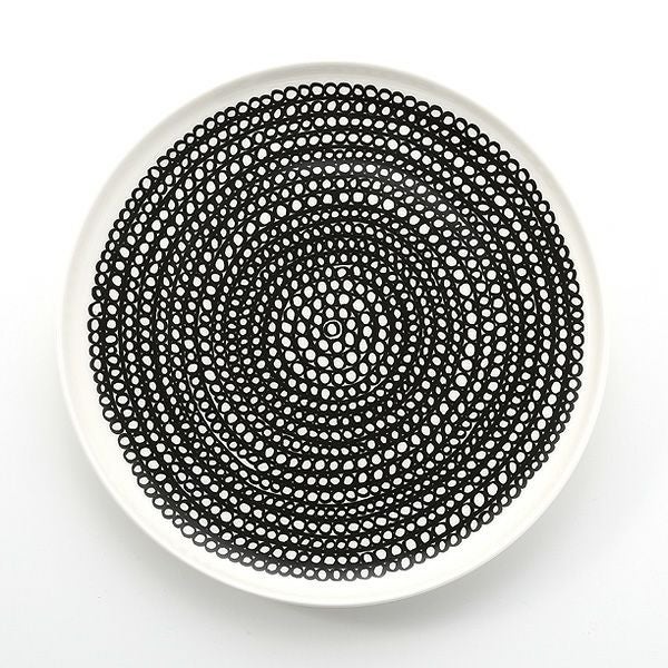 マリメッコ（marimekko） Siirtolapuutarha シイルトラプータルハ／市民菜園 プレート 20cm（チャコールグレー）