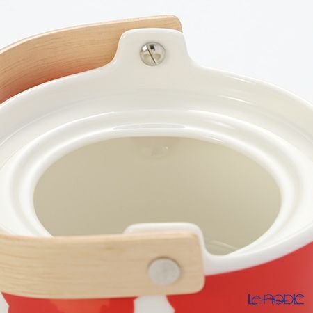マリメッコ（marimekko） Unikko ウニッコ ティーポット ホワイト×レッド 17cm