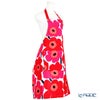 マリメッコ（marimekko） Pieni Unikko ピエニ ウニッコ エプロン ホワイト×レッド 着丈84×身幅83cm コットン