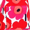 マリメッコ（marimekko） Pieni Unikko ピエニ ウニッコ エプロン ホワイト×レッド 着丈84×身幅83cm コットン