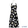 マリメッコ（marimekko） Pieni Unikko ピエニ ウニッコ エプロン ホワイト×ブラック 着丈84×身幅83cm コットン