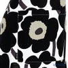 マリメッコ（marimekko） Pieni Unikko ピエニ ウニッコ エプロン ホワイト×ブラック 着丈84×身幅83cm コットン
