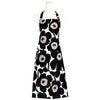 マリメッコ（marimekko） Pieni Unikko ピエニ ウニッコ エプロン ホワイト×ブラック 着丈84×身幅83cm コットン