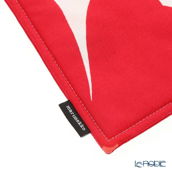 マリメッコ（marimekko） Pieni Unikko ピエニ ウニッコ ポットホルダー ホワイト×レッド 21×21cm コットン