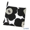 マリメッコ（marimekko） Pieni Unikko ピエニ ウニッコ ポットホルダー ホワイト×ブラック 21×21cm コットン