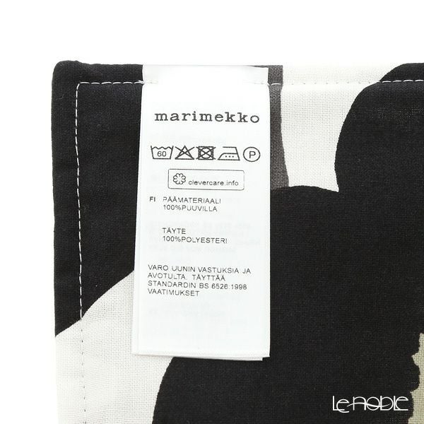 マリメッコ（marimekko） Pieni Unikko ピエニ ウニッコ ポットホルダー ホワイト×ブラック 21×21cm コットン