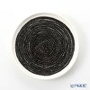 マリメッコ（marimekko） Rasymatto ラシィマット／使い込まれたラグ 18SS プレート ホワイト×ブラック 13.5cm