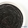 マリメッコ（marimekko） Rasymatto ラシィマット／使い込まれたラグ 18SS プレート ホワイト×ブラック 13.5cm
