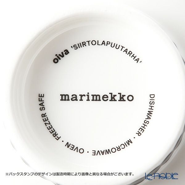 マリメッコ（marimekko） Rasymatto ラシィマット／使い込まれたラグ 18AW ボウル ホワイト×ブラック 300ml
