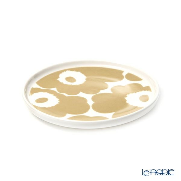 マリメッコ（marimekko） Unikko ウニッコ プレート 13.5cm ホワイト×ベージュ 070398-180／20SS