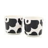 マリメッコ（marimekko） Unikko ウニッコ コーヒーカップセット （ハンドルなし） ホワイト×ブラック 070637-190／21SS