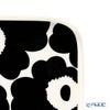 マリメッコ（marimekko） Unikko ウニッコ プレート 12.5×15.5cm（ホワイト×ブラック） 071067-190／21SS