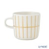 マリメッコ（marimekko） Tiiliskivi ティイリスキヴィ／煉瓦 れんが コーヒーカップ 200ml ホワイト×ゴールド 072040-120／22AW