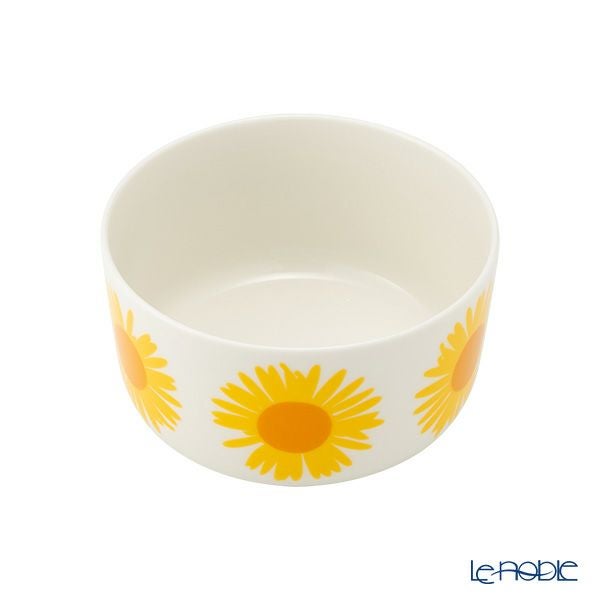 マリメッコ（marimekko） Auringonkukka アウリンゴンクッカ／ひまわり ボウル 500ml ホワイト×イエロー×オレンジ 072290-122／23SS