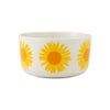マリメッコ（marimekko） Auringonkukka アウリンゴンクッカ／ひまわり ボウル 500ml ホワイト×イエロー×オレンジ 072290-122／23SS